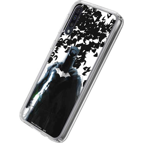 DC Comics Batman Holding batarang Art Galaxy A50 Clear Case